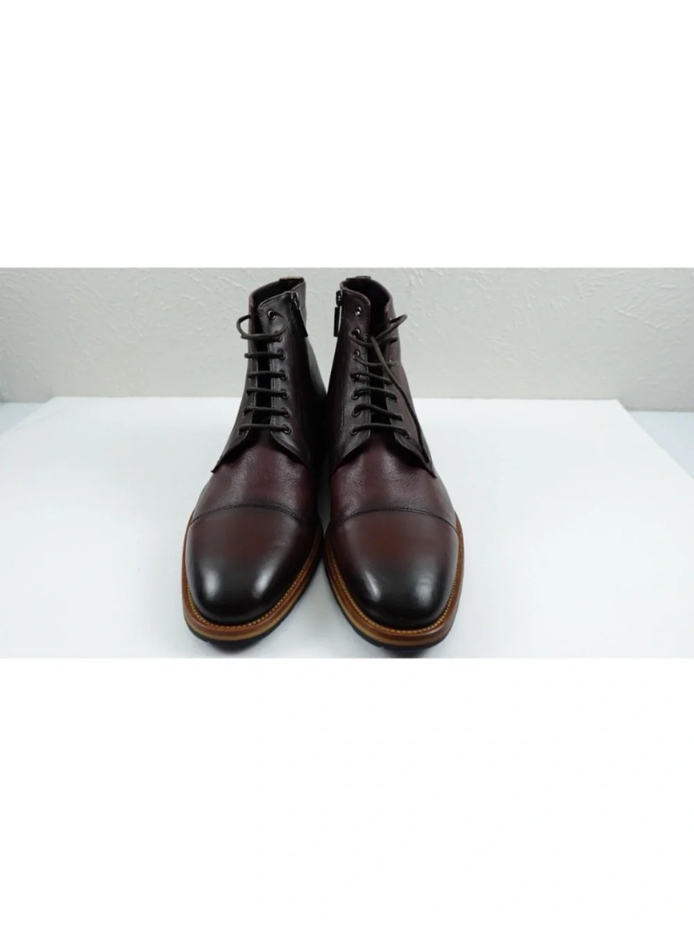 Men's Leather DOCKORIO  Boots in Deep Burgundy